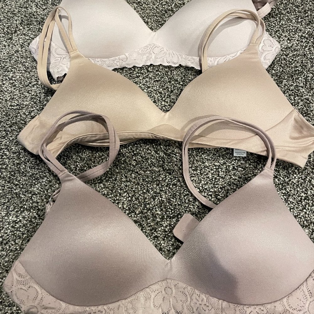Lot of 3 aerie Real Sunnie Wireless Bra 32 A